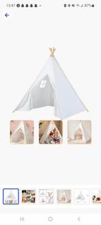 Tipi tent gebroken wit, Ophalen, Gebruikt