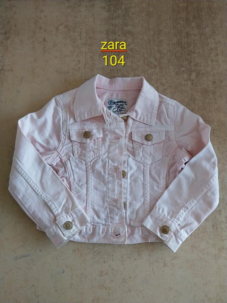 Zacht roze spijkerjasje jasje maat 104 zara meisje, Meisje, Ophalen of Verzenden, Zo goed als nieuw, Zara