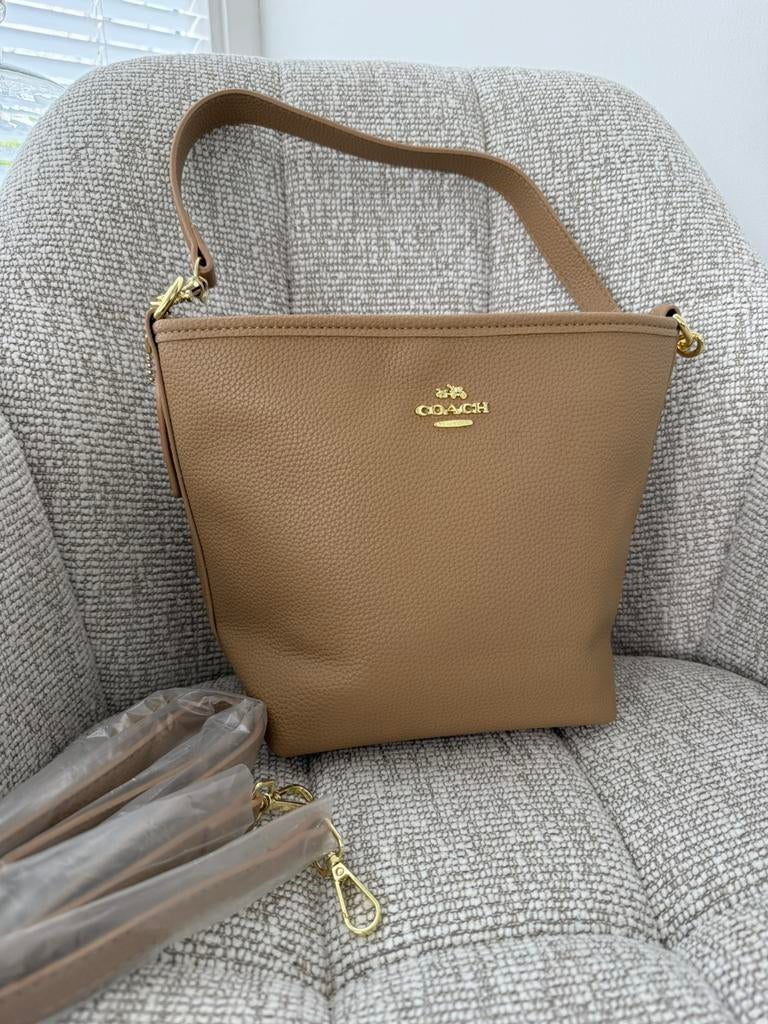 Coach bucket bag beige, Sieraden, Tassen en Uiterlijk, Tassen | Damestassen, Ophalen of Verzenden, Nieuw, Beige