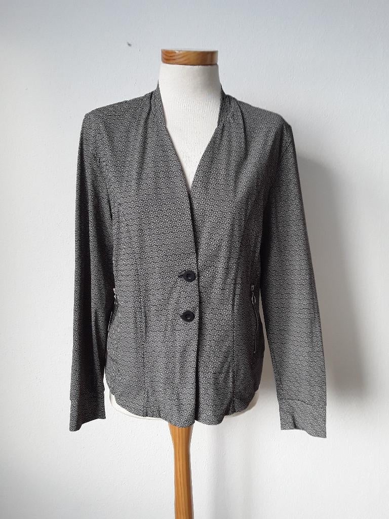 Travelstof jasje van Zoso mt XL zwart/grijs, Zwart, Maat 42/44 (L), Ophalen of Verzenden, Zo goed als nieuw