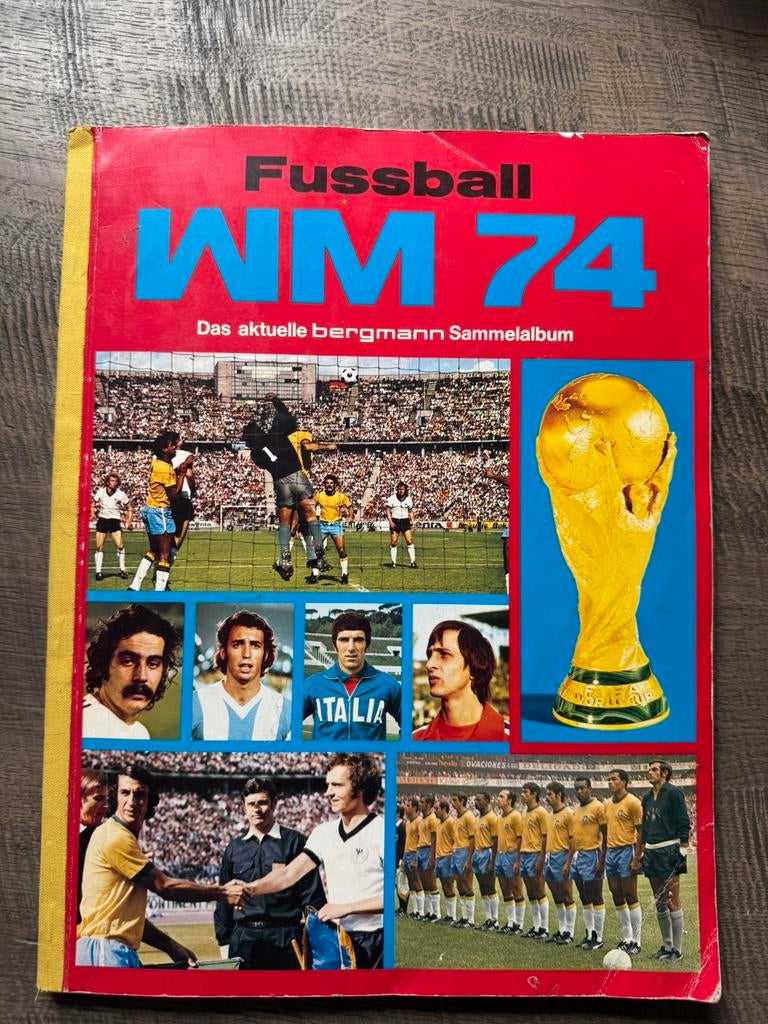 Wk 1974 Bergmann Album incl Cruijff, Ophalen of Verzenden, Zo goed als nieuw, Meerdere plaatjes