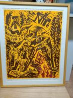 Linosnede, Antiek en Kunst, Kunst | Etsen en Gravures, Ophalen