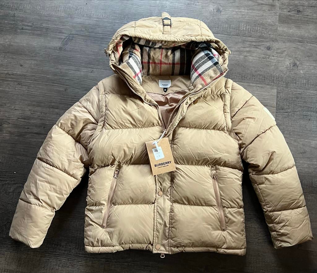 Burberry jas met afneembare mouwen, Kleding | Dames, Jassen | Winter, Ophalen of Verzenden, Nieuw, Maat 42/44 (L), Beige