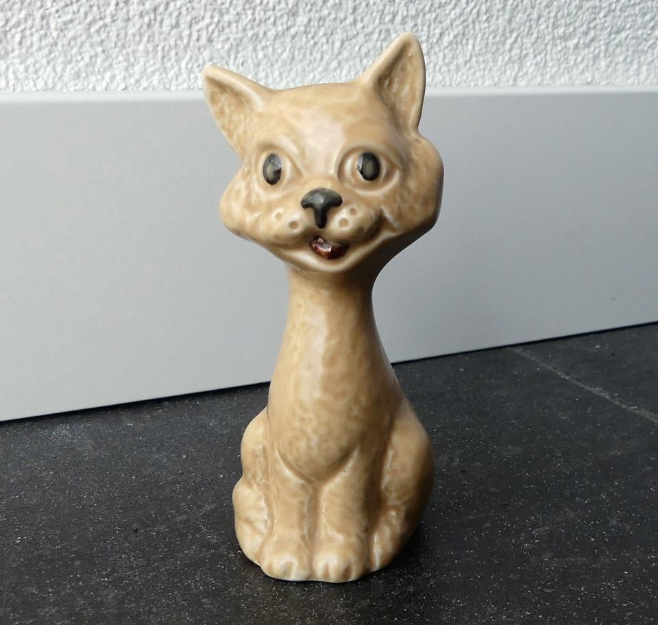 Sylvac poes kat vintage beeldje poezenbeeldje Engeland, Verzamelen, Ophalen of Verzenden, Gebruikt, Dier