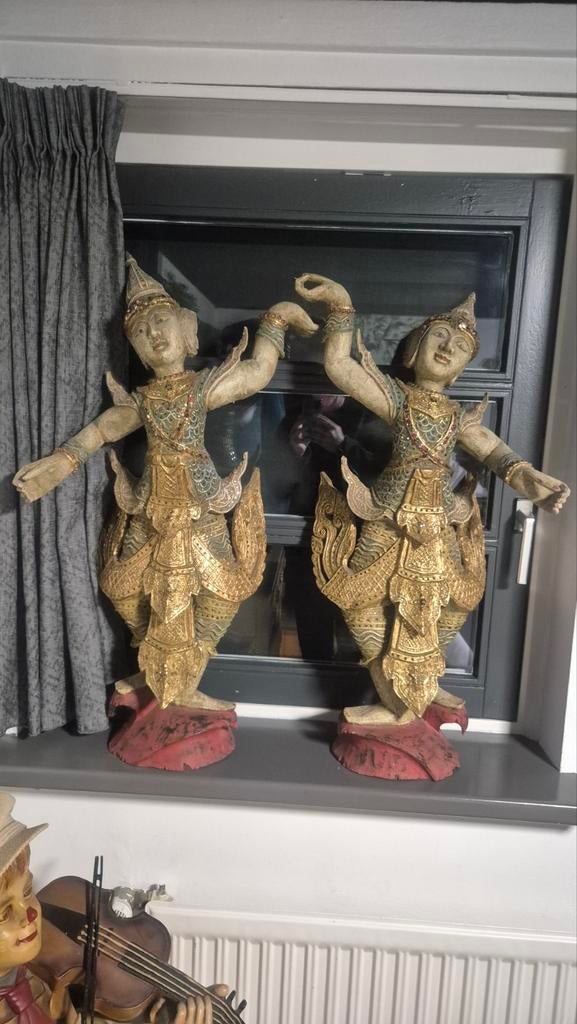 beelden, Antiek en Kunst, Kunst | Beelden en Houtsnijwerken, Ophalen, 50 - 100 cm, Handgemaakt, Beeld