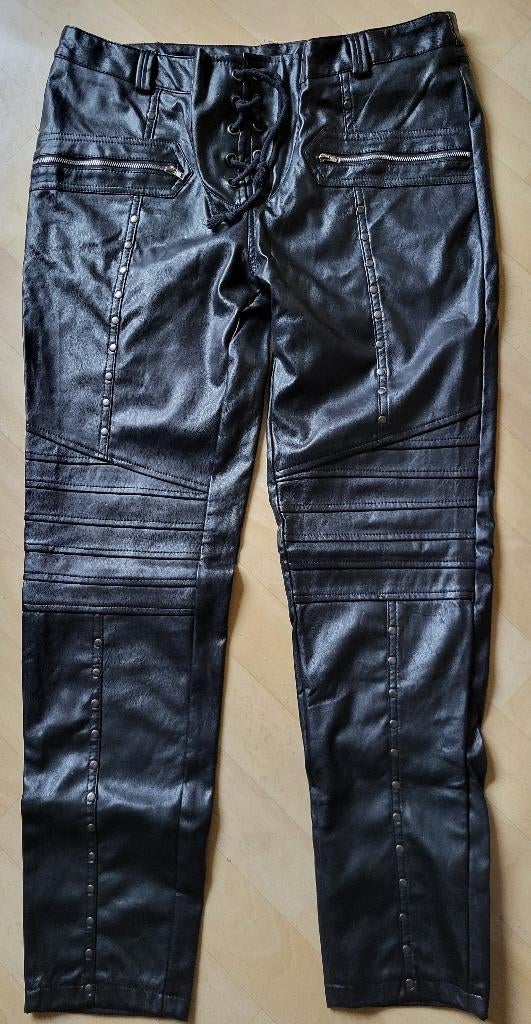 Stoere PU leder maat XL Skinny broek/jeans/legging NIEUW, Verzenden, Zwart, Maat 46/48 (XL) of groter, Nieuw