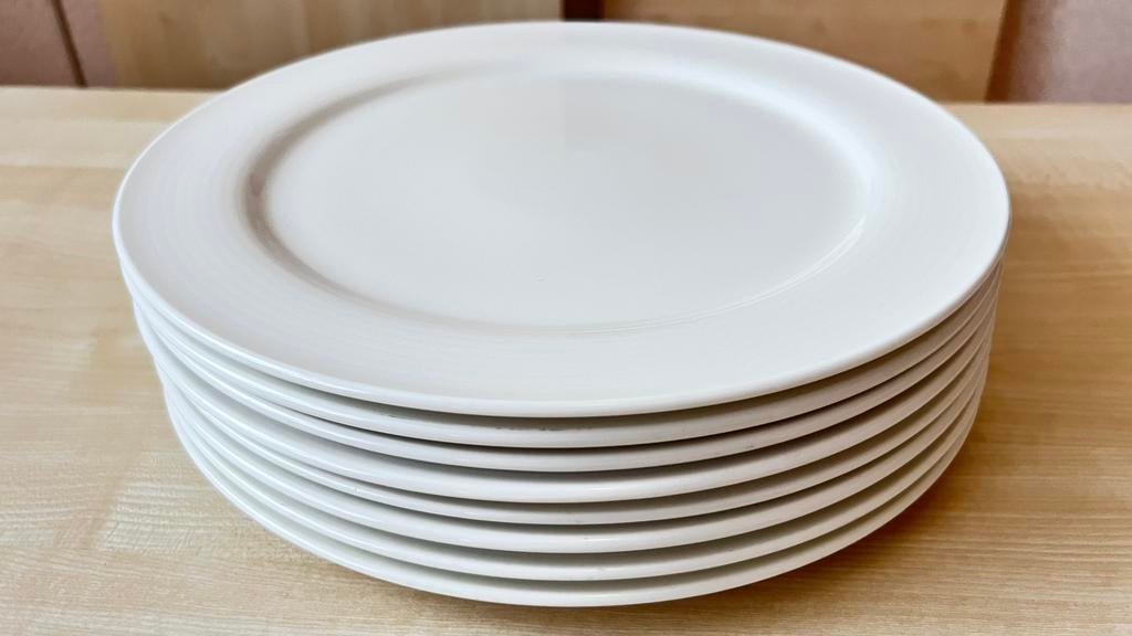 Villeroy & Boch 8 (onder-)borden, 32 cm (groot), Ophalen, Zo goed als nieuw, Bord(en), Effen