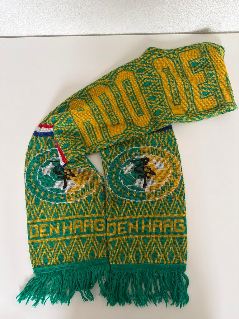 ADO Den Haag sjaal - Groen/Geel, Ophalen of Verzenden, Gebruikt, Clubaccessoires