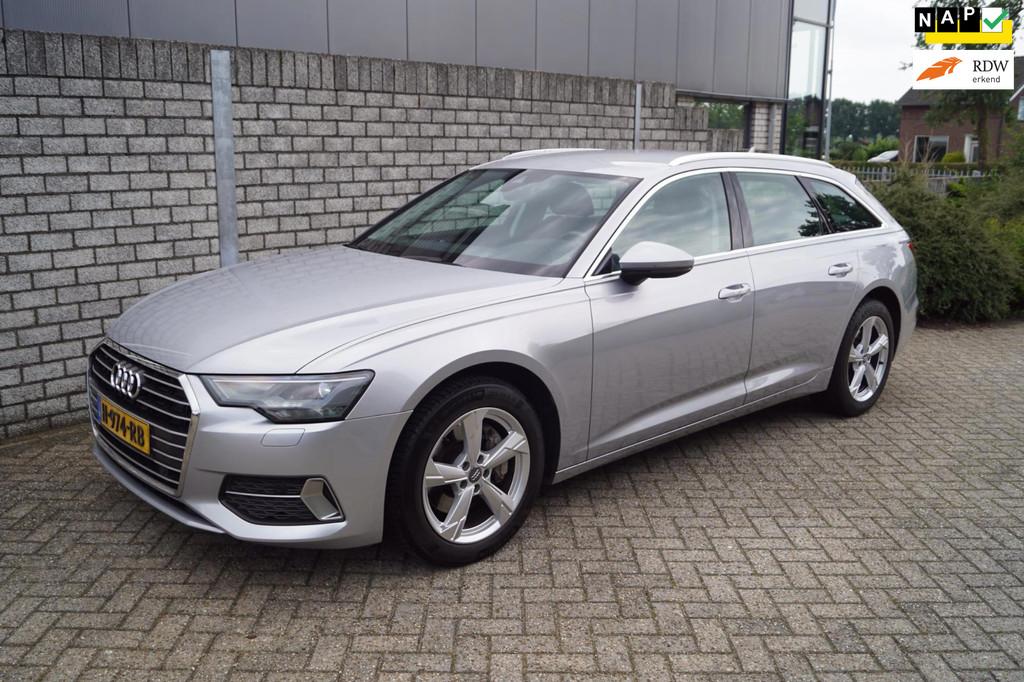 Audi A6 Avant 45 TFSI Business Edition Autom Navi Sportstoel, Stof, Gebruikt, 4 cilinders, Zilver of Grijs