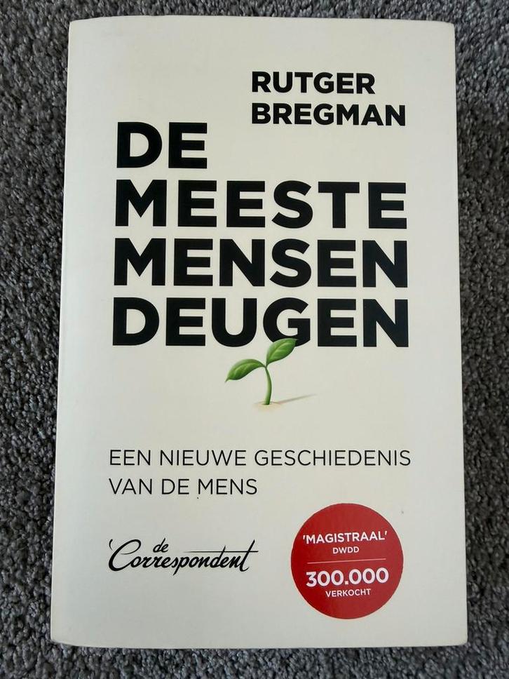 De meeste mensen deugen - Rutger Bregman - De Correspondent, Boeken, Politiek en Maatschappij, Zo goed als nieuw, Nederland, Verzenden