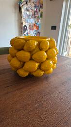 Des Pots Vaas met Citroenen - Geel, Ophalen, Geel, Aardewerk of Porselein, Zo goed als nieuw