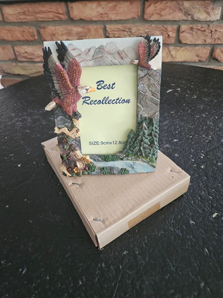 Fotolijst met adelaars en berglandschap, Ophalen of Verzenden, Nieuw