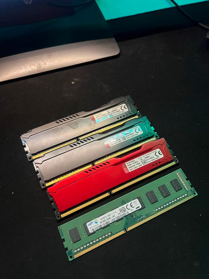 HyperX Fury DDR3 16GB RAM 4x4, Computers en Software, RAM geheugen, Gebruikt, Desktop, 16 GB, DDR3, Ophalen of Verzenden