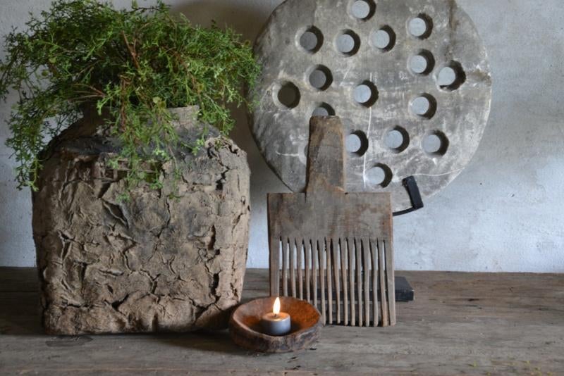 Prachtige oude houten kam, Huis en Inrichting, Woonaccessoires | Overige, Ophalen of Verzenden