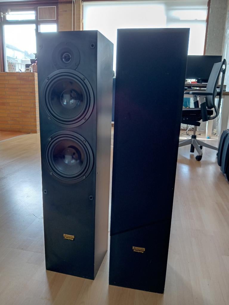 Acoustic Analysing Boston speakers, Audio, Tv en Foto, Luidsprekers, Gebruikt, 60 tot 120 watt, Front, Rear of Stereo speakers