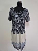 J164 - Beige-zwarte Sylver jurk maat 38 (1), Kleding | Dames, Ophalen of Verzenden, Zo goed als nieuw, Maat 38/40 (M), Beige