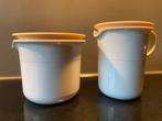 Tupperware suiker en melkkannetje, Huis en Inrichting, Keuken | Tupperware, Ophalen, Gebruikt, Wit, Beker of Kan