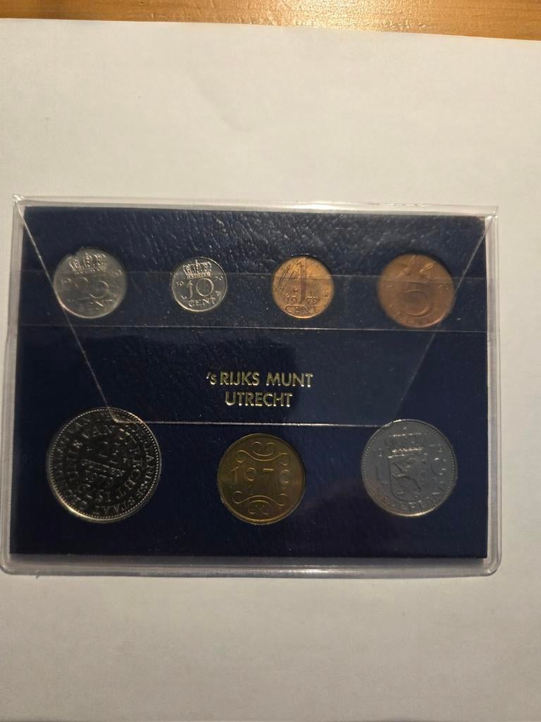 Nederlands Muntset 1976,  1979, 1980 - 's Rijks Munt Utrecht, Postzegels en Munten, Munten | Nederland, Ophalen of Verzenden, Koningin Juliana