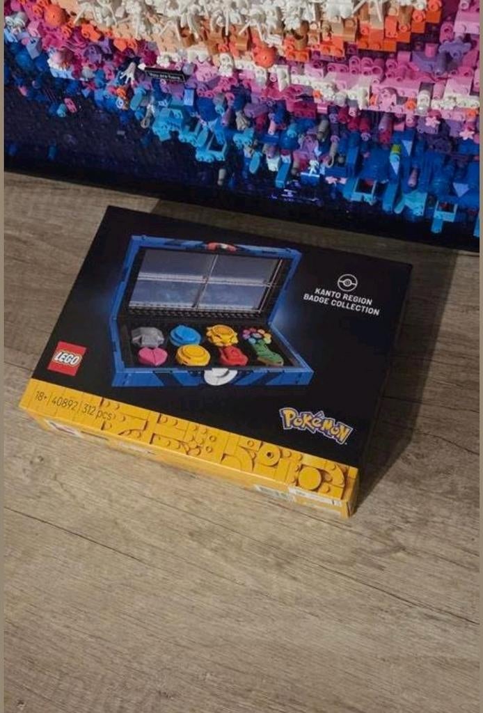 LEGO 40892 Kanto Region Badge Collection Pokémon, Lego, Nieuw, Ophalen of Verzenden, Complete set