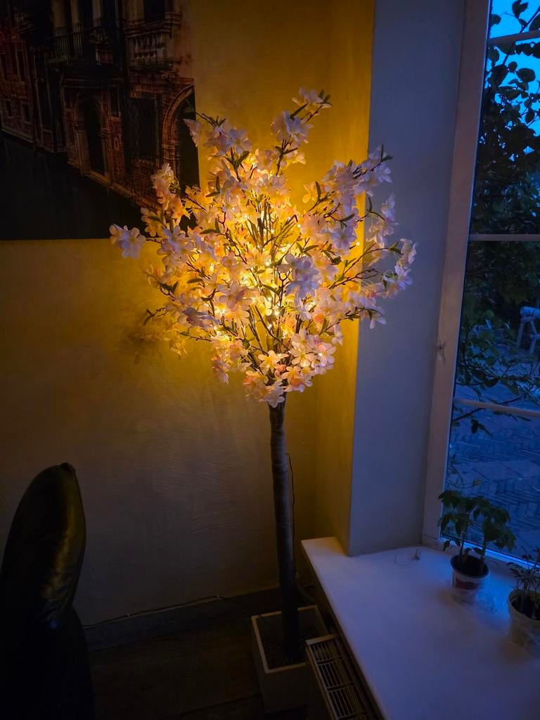 Bloesem boom kunst  met verlichting, Huis en Inrichting, Woonaccessoires | Kunstplanten en Kunstbloemen, Ophalen of Verzenden