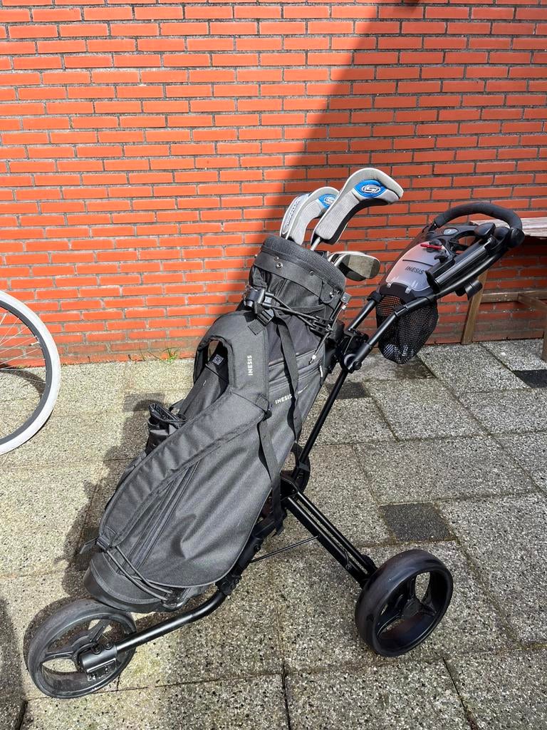 Dames golfset starter inclusief tas en trolley, Ophalen, Gebruikt, Set, Overige merken