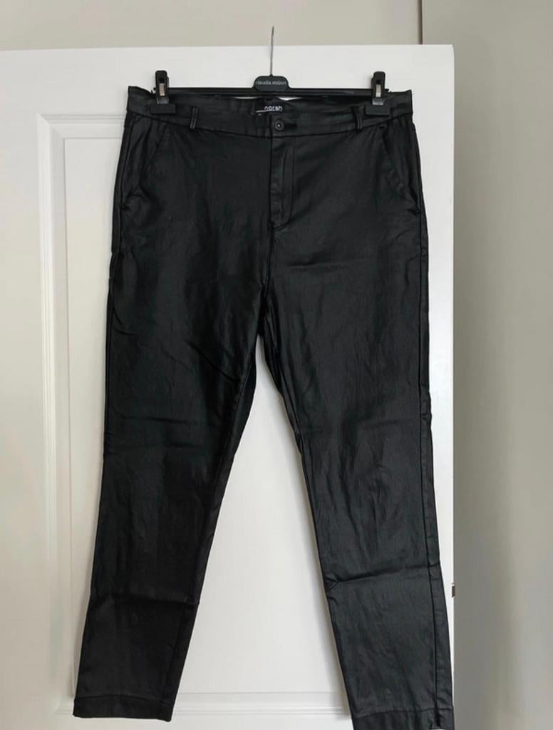 Gecoate zwarte broek Norah met stretch maat 46, Zwart, Maat 46/48 (XL) of groter, Ophalen of Verzenden, Zo goed als nieuw