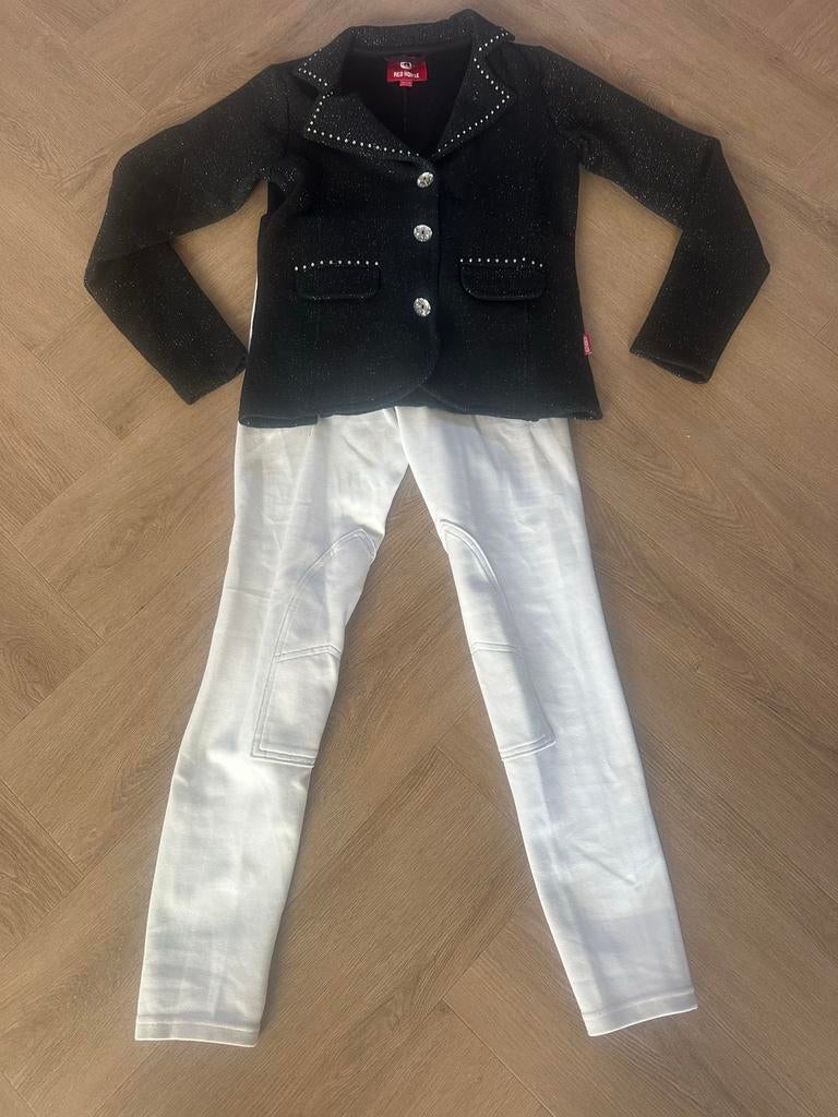 Wedstrijd kleding paardrijden, maat 152, Ophalen of Verzenden, Gebruikt, Meisje, Setje