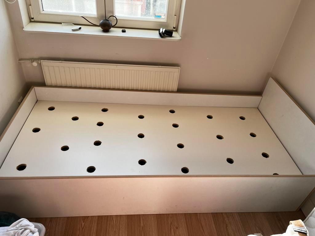 eenpersoonsbed, Ophalen, 90 cm, Eenpersoons, Zo goed als nieuw