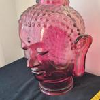 Glazen Boeddha hoofd glas deco, Ophalen, Gebruikt