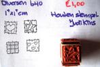 Diversen 640 Houten stempel, Hobby en Vrije tijd, Stempelen, Ophalen of Verzenden, Gebruikt, Houten stempel