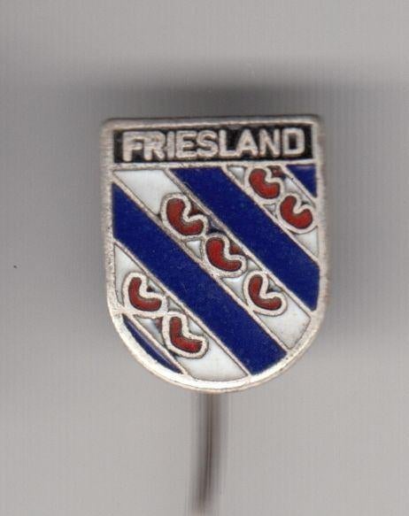 Friesland Provincie Wapen emaille speldje, Gebruikt, Niet vindbaar, Niet vindbaar, Speldje of Pin