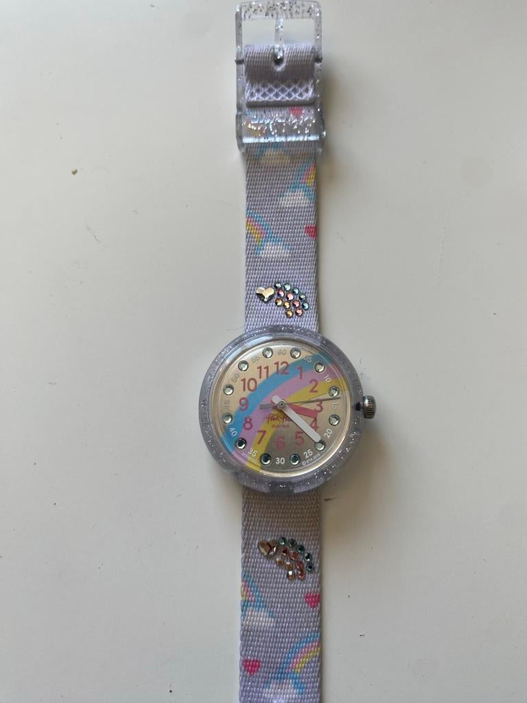 Flik Flak meisjes horloge, Ophalen of Verzenden, Zo goed als nieuw, Overige kleuren, Meisje