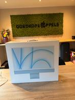 iMac 24 inch m1 8GB 512GB Blauw | als nieuw, Ophalen, Apple, Cupertino California, Zo goed als nieuw