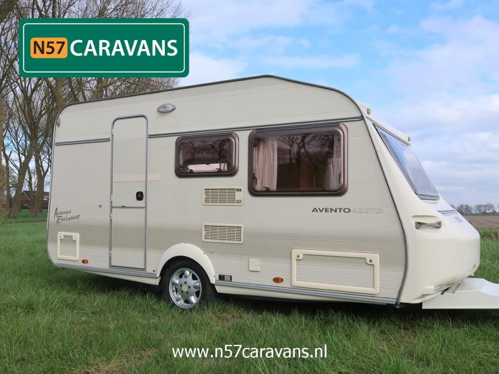 Avento Avance Esclusivo 420 TD / voortent, Caravans en Kamperen, Caravans, Dwarsbed, Avento, Bedrijf, Treinzit