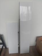 Witte hoogglans blinde wandplanken (2 stuks), Huis en Inrichting, Woonaccessoires | Wandplanken en Boekenplanken, Ophalen, Gebruikt