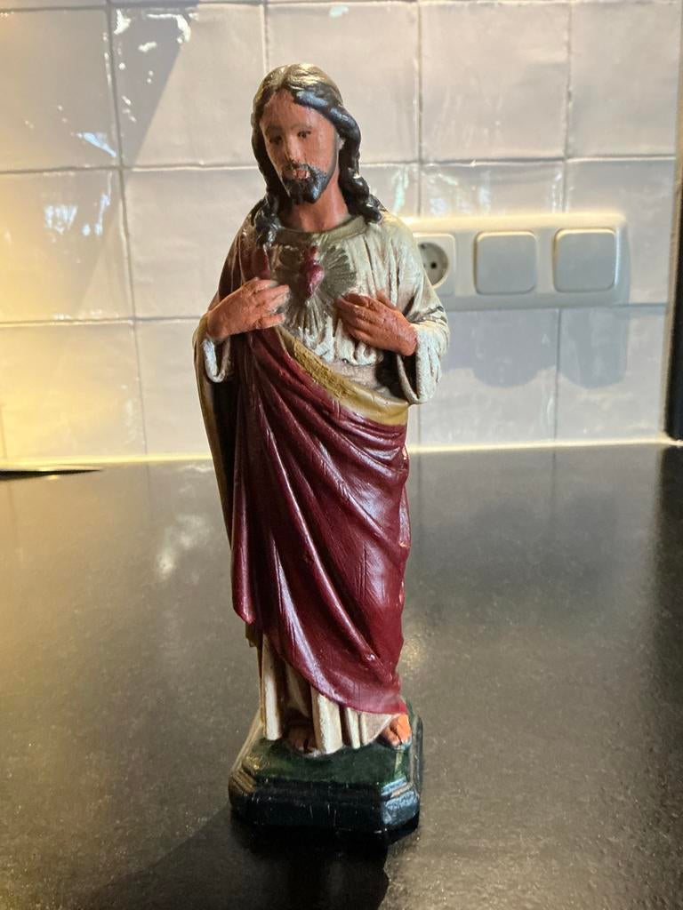 Antiek heilige beeld  🍀 Jezus, Ophalen of Verzenden