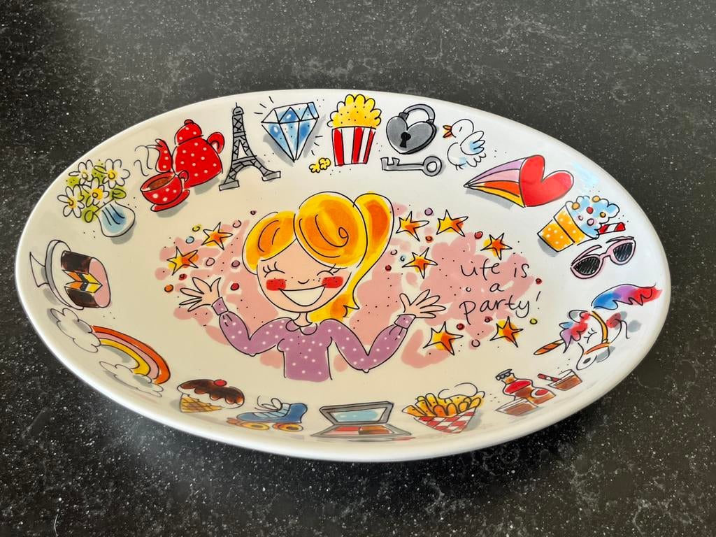 Ovale schaal Blond Amsterdam., Ophalen of Verzenden