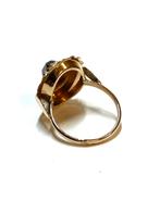 14k gouden ring met een granaatsteen, -, -, Ophalen of Verzenden, Zo goed als nieuw