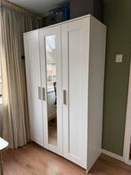 Ikea Brimnes kast - white warbrobe with mirror, Ophalen, Overige materialen, Gebruikt, 100 tot 150 cm