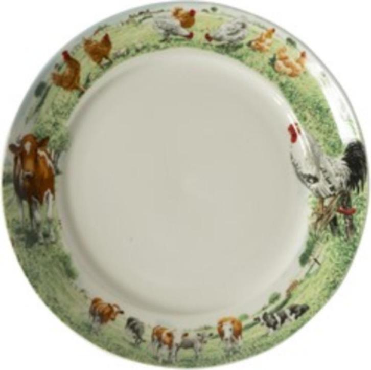Ontbijtborden Koe - Kip Wiebe van der Zee servies, Huis en Inrichting, Keuken | Servies, Nieuw, Bord(en), Overige stijlen, Overige materialen