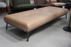 Luxe daybed lounge LENNOX Jess Design metaal leer naturel