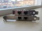 2x Intel PRO/1000 PT Dual-Ports RJ-45 1Gbps 10Base-T/100Base, Computers en Software, Ophalen of Verzenden, Zo goed als nieuw, Intern