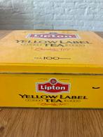 Theeblik Lipton Yellow label tea blik met deksel, Ophalen of Verzenden, Gebruikt, Thee, Overige merken