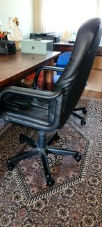 Skai leren bureaustoel (groot), Ophalen, Gebruikt, Zwart, Bureaustoel