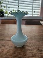 Opaline vaasje, Minder dan 50 cm, Glas, Blauw, Gebruikt