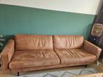 WOOD Rodeo 2,5 zitbank Eco leder Cognac kleur, Ophalen, 150 tot 200 cm, Tweepersoons, 75 tot 100 cm