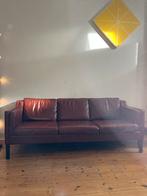 Stouby Design Bank - Lederen Sofa, Ophalen, Gebruikt, Driepersoons, Rechte bank