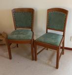 2 antieke eiken eetkamer stoelen, Ophalen