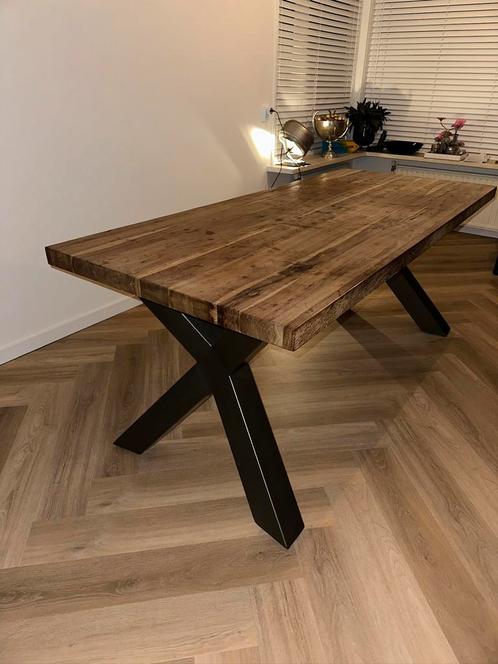 Xooon tafel met X-frame, Huis en Inrichting, Tafels | Eettafels, Gebruikt, 50 tot 100 cm, 150 tot 200 cm, Vier personen, Rechthoekig
