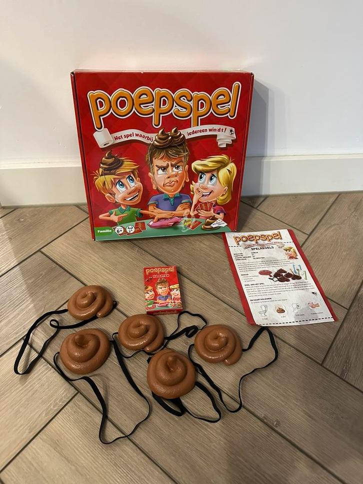 Poepspel, Hobby en Vrije tijd, Gezelschapsspellen | Kaartspellen, Gebruikt, Vijf spelers of meer, Ophalen of Verzenden
